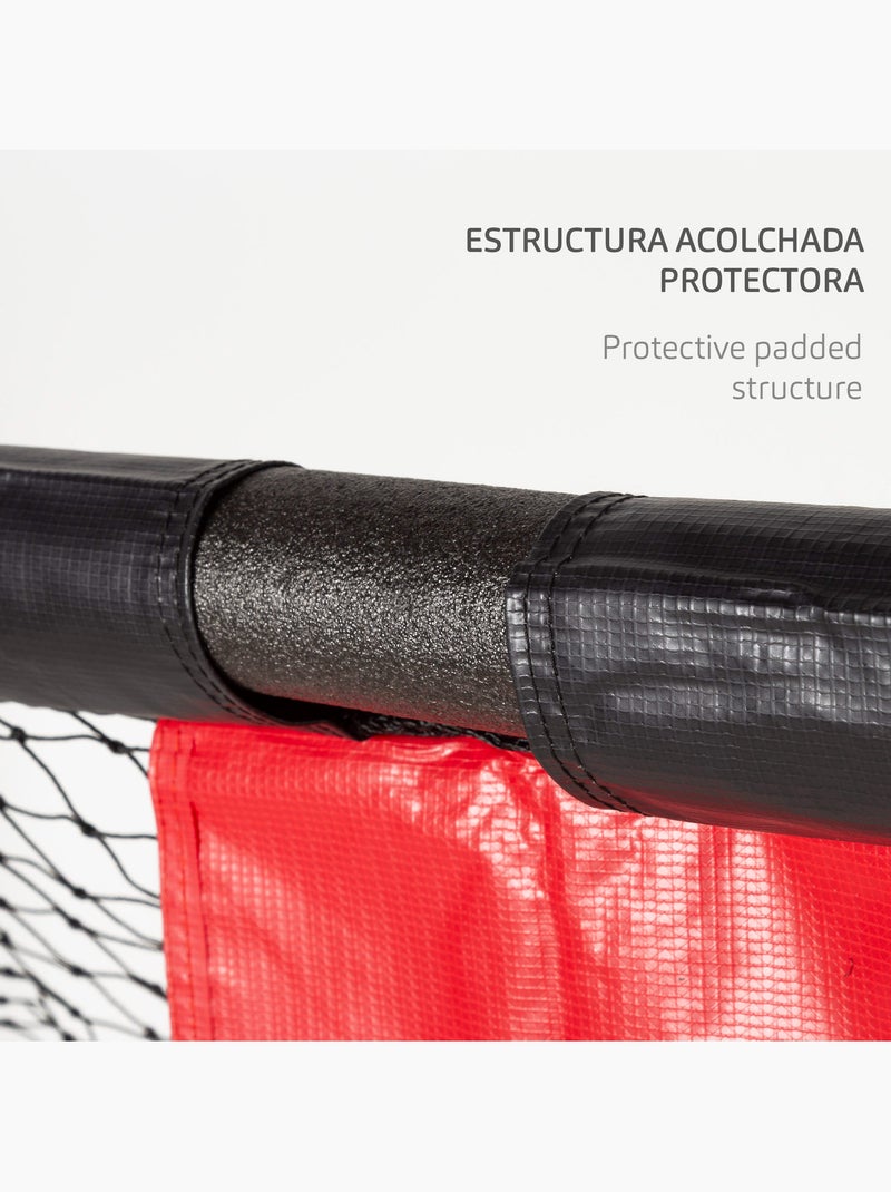 Aktive porta da calcio 300x120x200 cm con struttura di protezione, rete e picchetti N/D - Kiabi