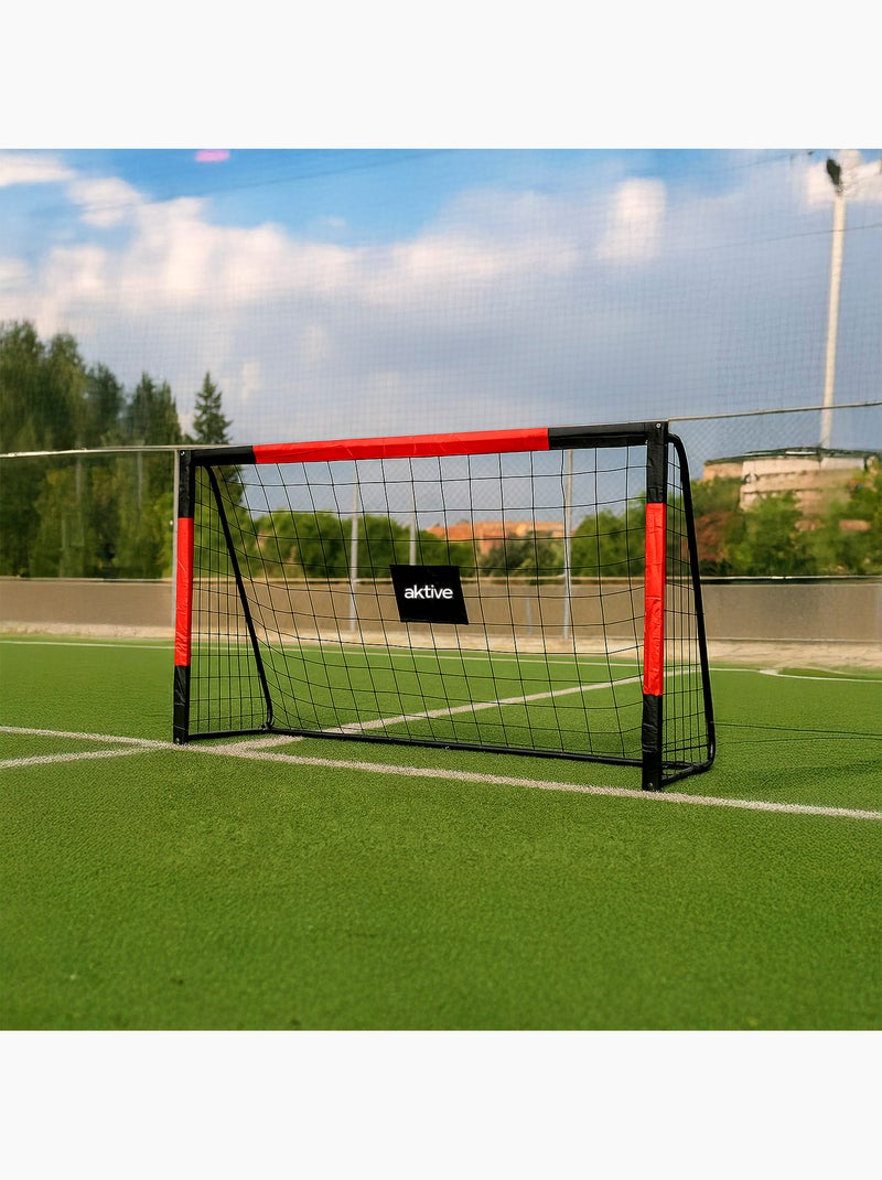 Aktive porta da calcio in acciaio 180x60x120 cm con rete ad alta resistenza e 6 picchetti N/D - Kiabi