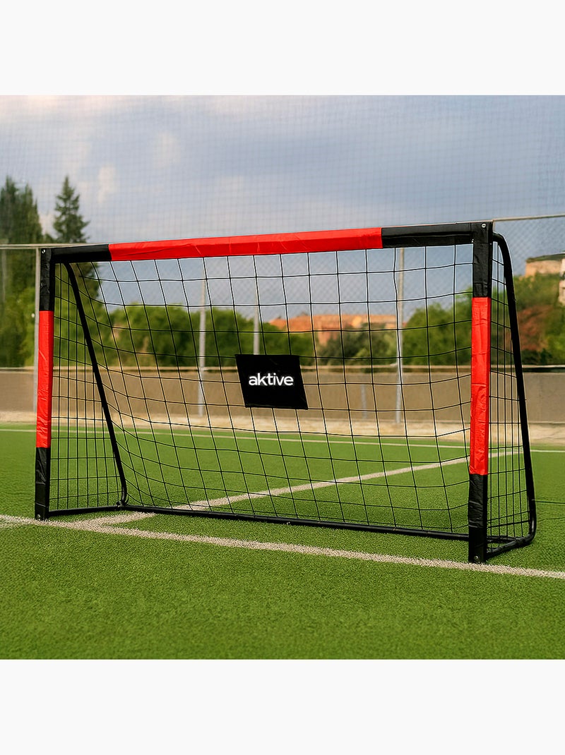 Aktive porta da calcio in acciaio 300x90x160 cm con rete ad alta resistenza e 7 picchetti N/D - Kiabi