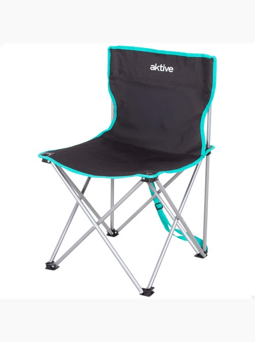 Aktive sedia da campeggio pieghevole 43x43x71 cm nera con maniglia per il trasporto - Kiabi Aktive sedia da campeggio pieghevole 43x43x71 cm nera con maniglia per il trasporto - Kiabi