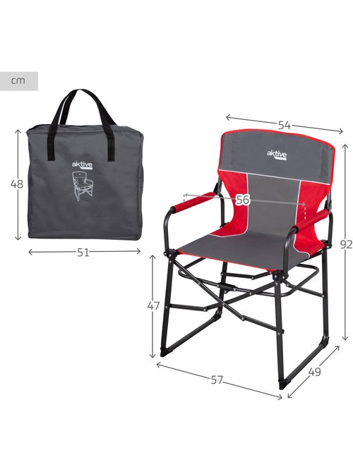Aktive sedia da campeggio pieghevole compatta sedia da regista con pieghevole compatto grigio - Kiabi Aktive sedia da campeggio pieghevole compatta sedia da regista con pieghevole compatto grigio - Kiabi