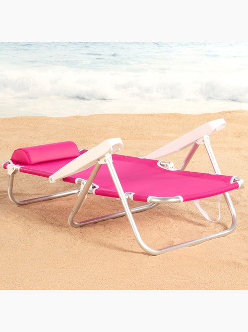 Aktive sedia da spiaggia bassa multiposizione 48x46x84 cm fucsia - Kiabi Aktive sedia da spiaggia bassa multiposizione 48x46x84 cm fucsia - Kiabi