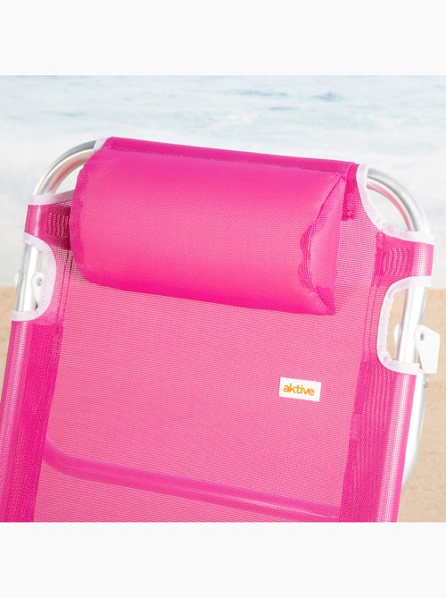 Aktive sedia da spiaggia bassa multiposizione 48x46x84 cm fucsia - Kiabi Aktive sedia da spiaggia bassa multiposizione 48x46x84 cm fucsia - Kiabi