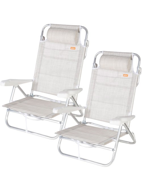 Aktive sedia da spiaggia bassa multiposizione ibiza 47x49x82 cm - Kiabi Aktive sedia da spiaggia bassa multiposizione ibiza 47x49x82 cm - Kiabi