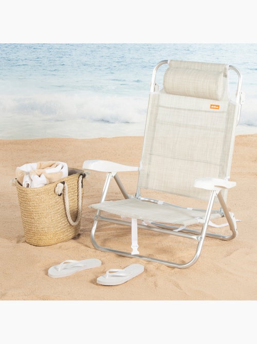 Aktive sedia da spiaggia bassa multiposizione ibiza 47x49x82 cm - Kiabi Aktive sedia da spiaggia bassa multiposizione ibiza 47x49x82 cm - Kiabi