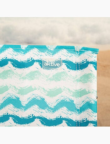 Aktive sedia da spiaggia bassa pieghevole 45x50x50 cm onde