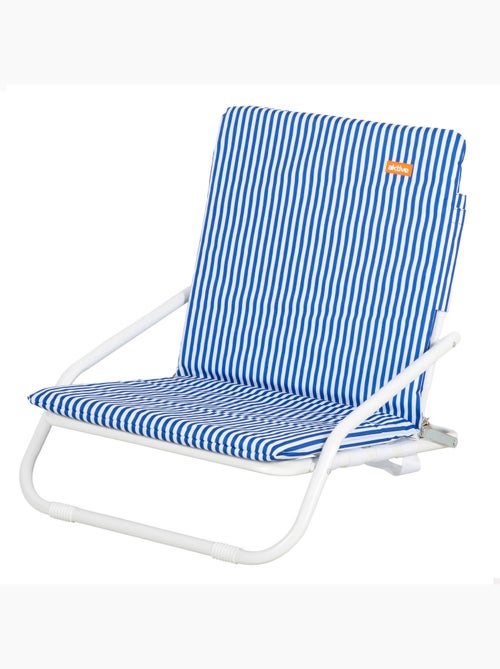 Aktive sedia da spiaggia leggera a righe e bianche con maniglia 46x60x50 cm - Kiabi Aktive sedia da spiaggia leggera a righe e bianche con maniglia 46x60x50 cm - Kiabi