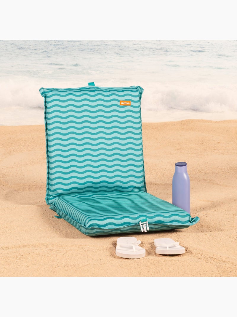 Aktive sedia da spiaggia pieghevole 40x48x56 cm turchese onde Turchese - Kiabi
