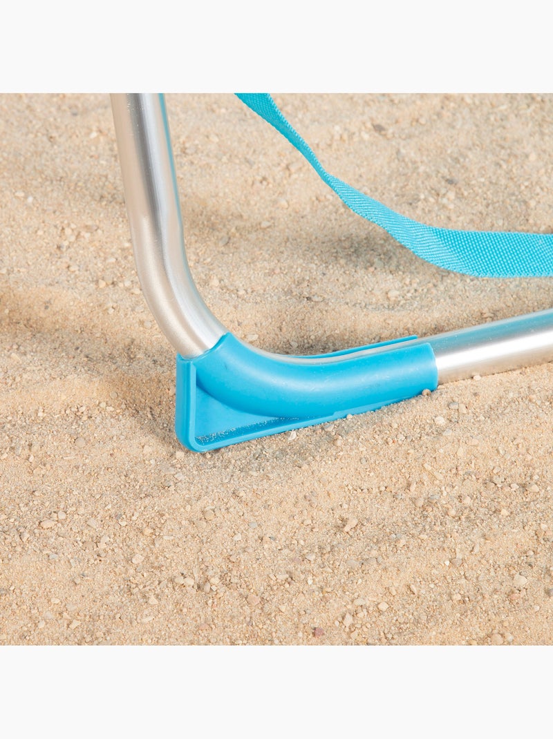 Aktive sedia da spiaggia pieghevole 44x40x72 cm con maniglia Blu - Kiabi