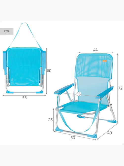 Aktive sedia da spiaggia pieghevole 44x40x72 cm con maniglia - Kiabi Aktive sedia da spiaggia pieghevole 44x40x72 cm con maniglia - Kiabi