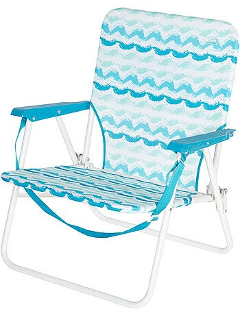 Aktive sedia da spiaggia pieghevole 45x40x70 cm con tasca posteriore