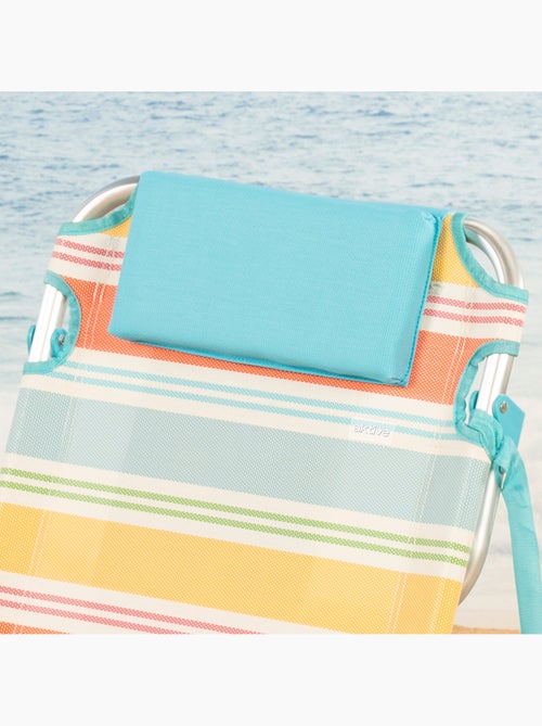 Aktive sedia da spiaggia pieghevole 48x48x75 cm 5 posizioni con tasca laterale - Kiabi Aktive sedia da spiaggia pieghevole 48x48x75 cm 5 posizioni con tasca laterale - Kiabi