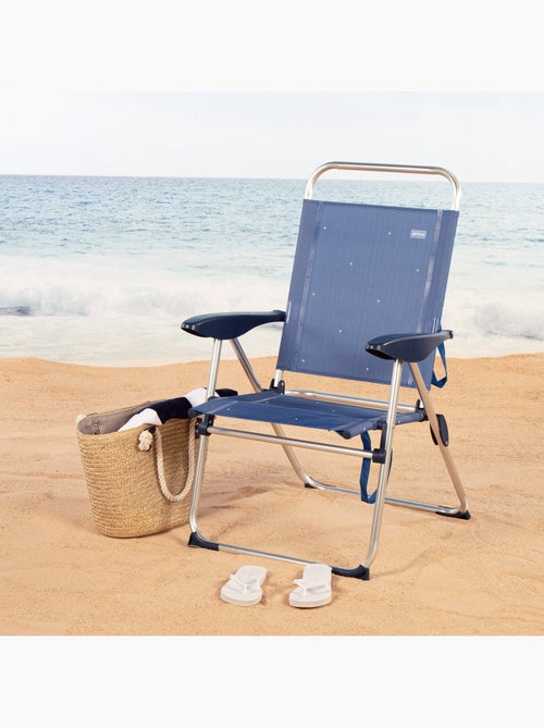 Aktive sedia da spiaggia pieghevole 48x60x100 cm 4 posizioni - Kiabi Aktive sedia da spiaggia pieghevole 48x60x100 cm 4 posizioni - Kiabi