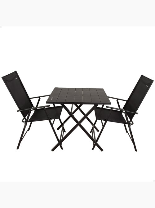 Aktive set da giardino pieghevole con tavolo (75x75x70 cm) e 2 sedie (47x64x95 cm) - Kiabi Aktive set da giardino pieghevole con tavolo (75x75x70 cm) e 2 sedie (47x64x95 cm) - Kiabi