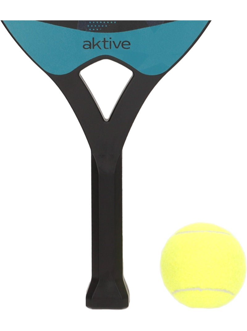 Aktive set di 2 pagaie da spiaggia 22x32x47 cm con palla e sacca a rete N/D - Kiabi