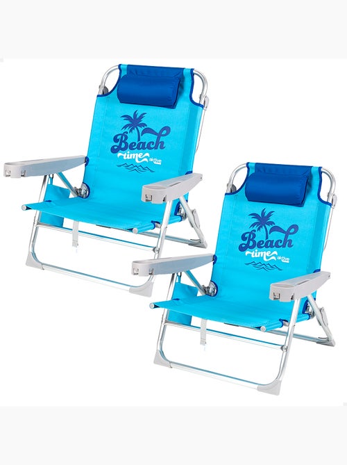 Aktive set di 2 sedie da spiaggia basse pieghevoli - Kiabi Aktive set di 2 sedie da spiaggia basse pieghevoli - Kiabi
