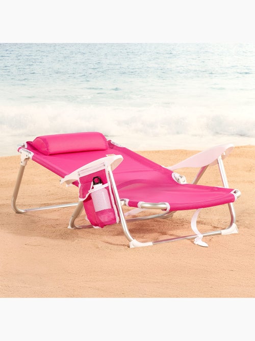 Aktive set di 2 sedie da spiaggia basse pieghevoli multiposizione 51x45x76 cm fucsia - Kiabi Aktive set di 2 sedie da spiaggia basse pieghevoli multiposizione 51x45x76 cm fucsia - Kiabi