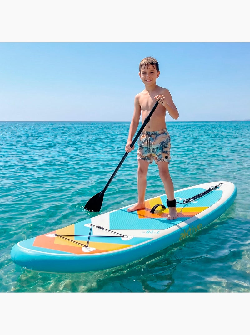 Aktive tavola da paddle surf gonfiabile per principianti con zaino, pompa e pagaia N/D - Kiabi
