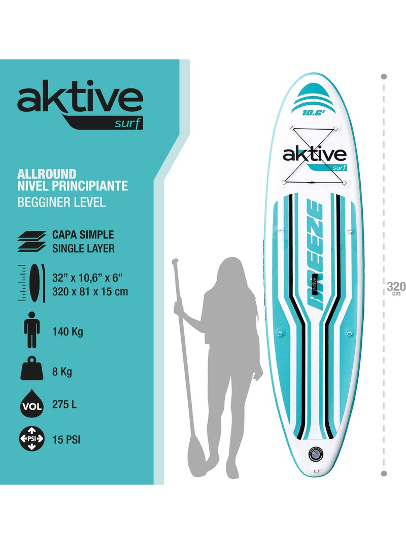 Aktive tavola da paddle surf gonfiabile per principianti da 10,6'' N/D - Kiabi