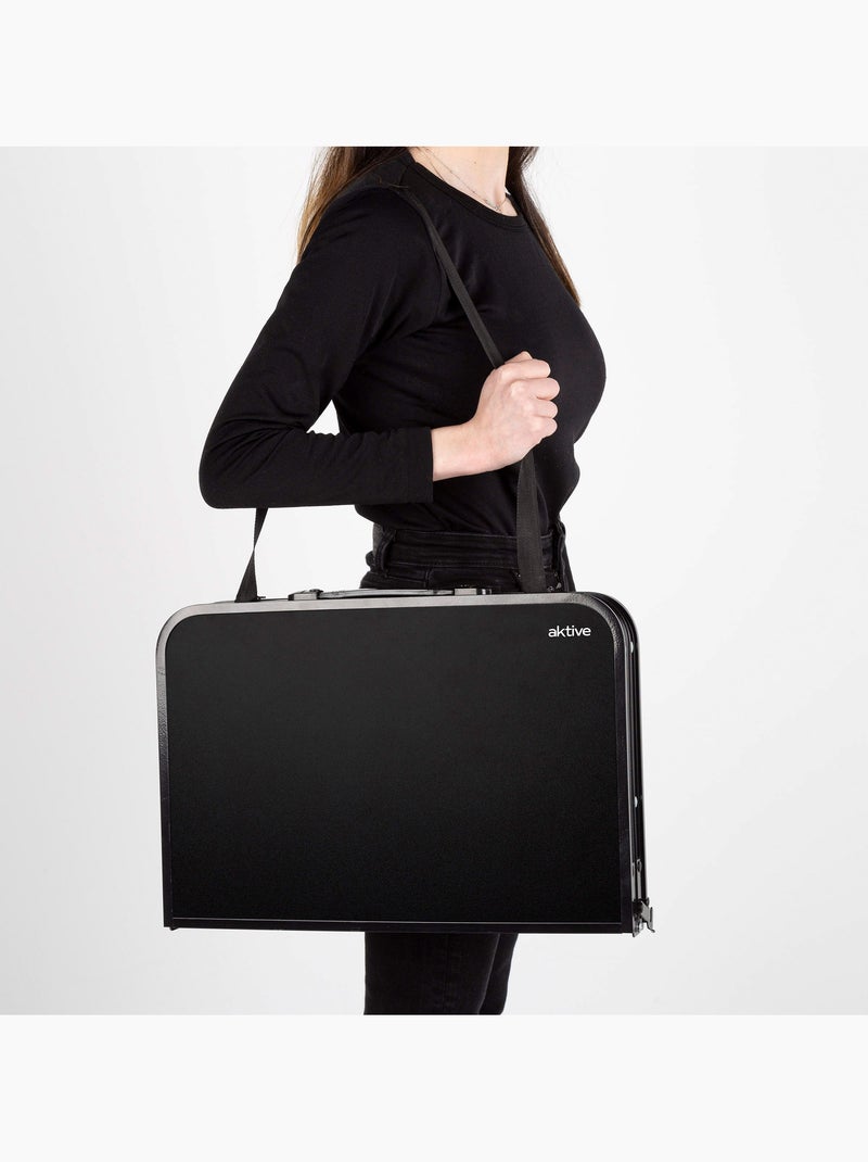 Aktive tavolino pieghevole da campeggio piccolo, regolabile in altezza, antiscivolo,, con rete Nero - Kiabi