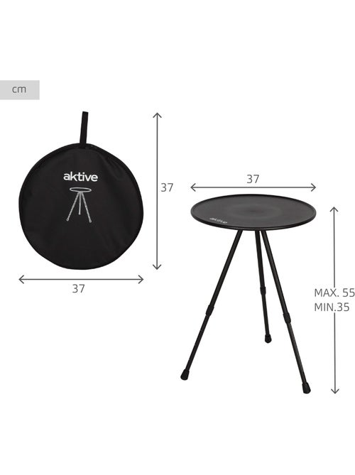 Aktive tavolo da campeggio pieghevole 37x37x55 cm rotondo - Kiabi Aktive tavolo da campeggio pieghevole 37x37x55 cm rotondo - Kiabi