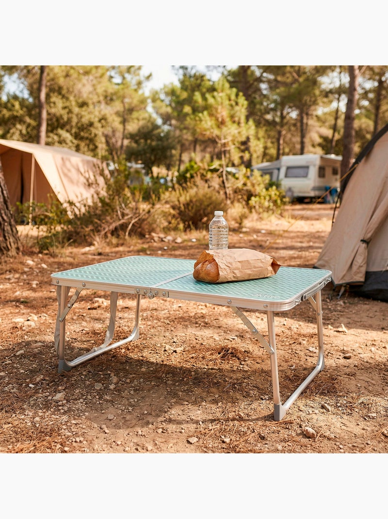 Aktive tavolo da campeggio pieghevole con maniglia per il trasporto 60x40x25 cm Turchese - Kiabi