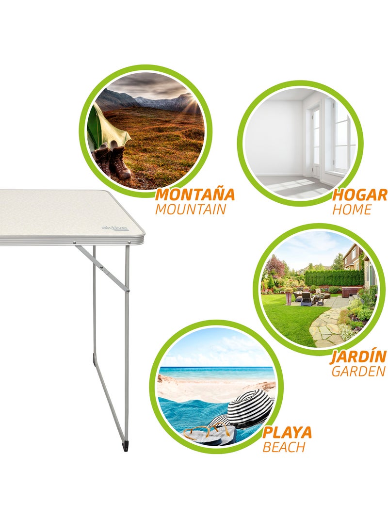 Aktive tavolo da campeggio pieghevole Crema - Kiabi