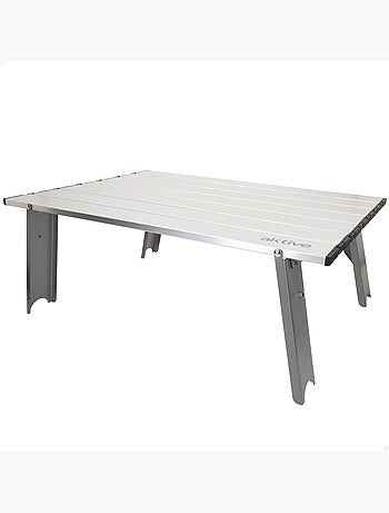 Aktive tavolo da campeggio pieghevole ultraleggero in alluminio 55x41x20 cm
