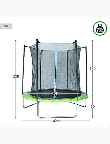 Aktive Trampolino per bambini da esterno Ø201 cm