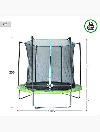 Aktive Trampolino per bambini da esterno Ø261 cm
