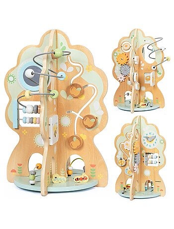 Albero educativo Montessori legno giochi risveglio Mamabrum