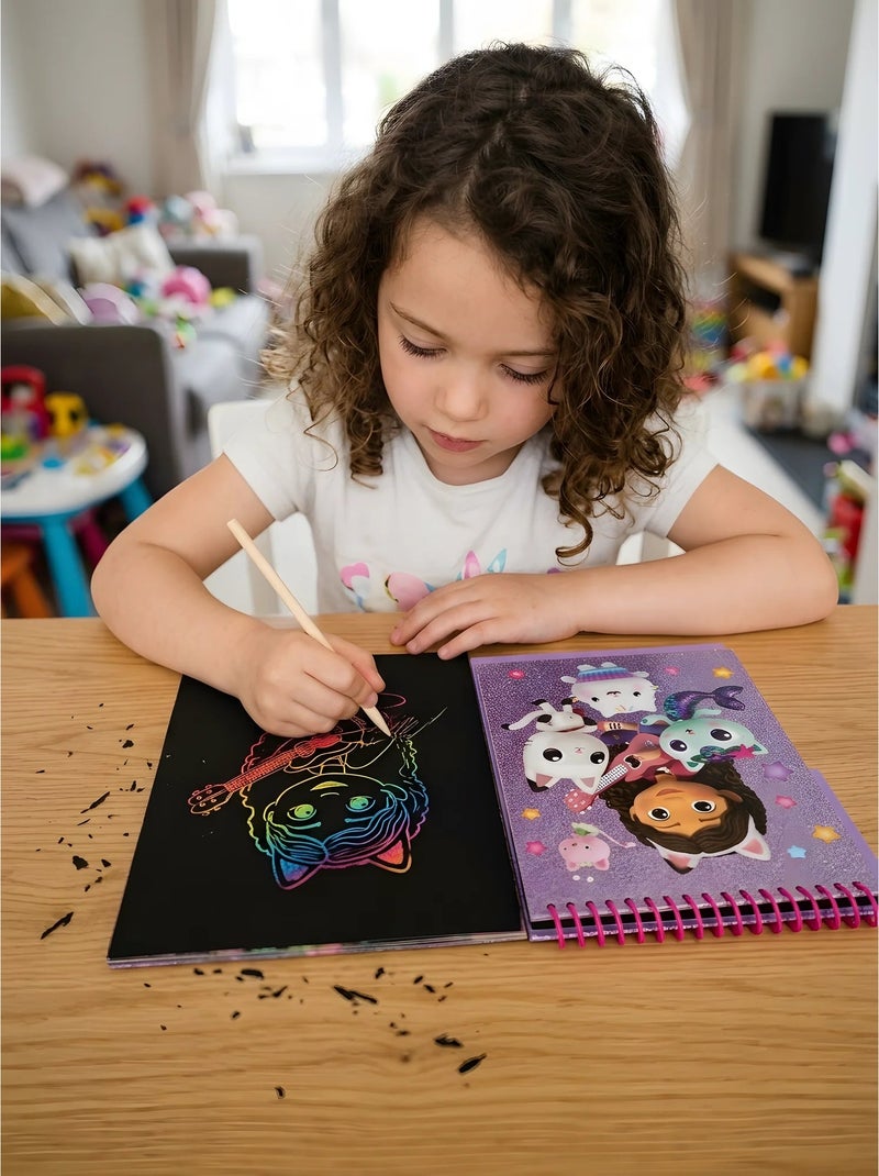 Album da grattare con penna glitterata gabby e la casa incantata dreamworks Rosa - Kiabi