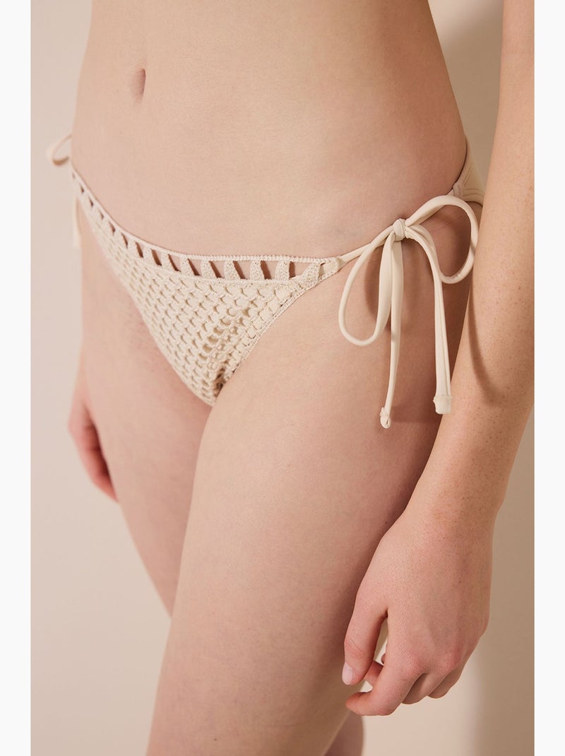 Alita slip bikini intrecciato penti Sabbia - Kiabi
