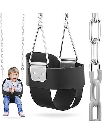 Altalena a Cestello per Bambini HyperMotion - Seduta EVA Comfort e Sicurezza Giardino 22 kg