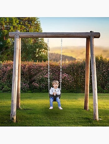 Altalena a Cestello per Bambini HyperMotion - Seduta EVA Comfort e Sicurezza Giardino 22 kg