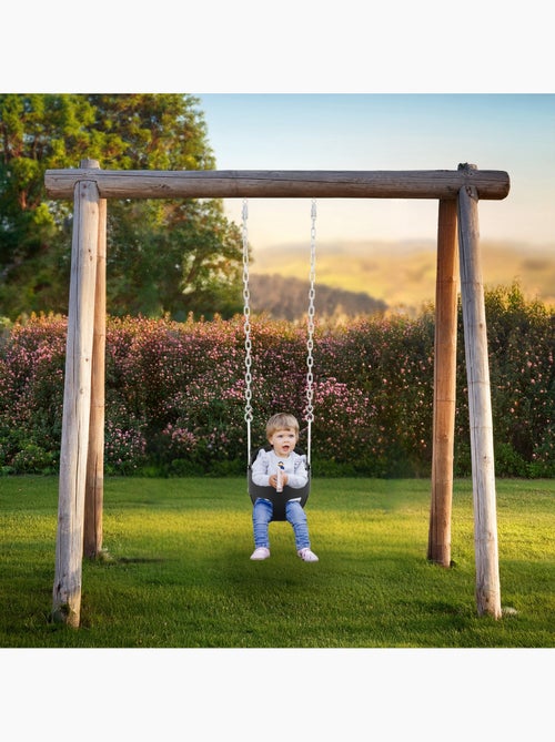 Altalena a Cestello per Bambini HyperMotion - Seduta EVA Comfort e Sicurezza Giardino 22 kg - Kiabi