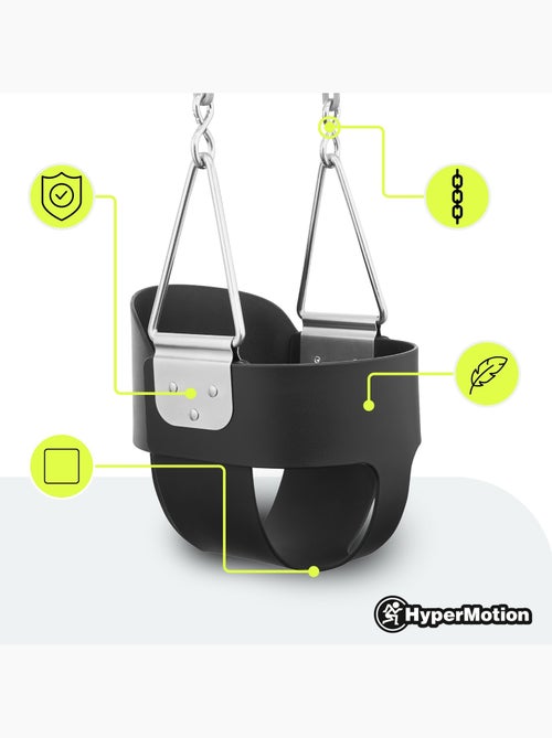 Altalena a Cestello per Bambini HyperMotion - Seduta EVA Comfort e Sicurezza Giardino 22 kg - Kiabi