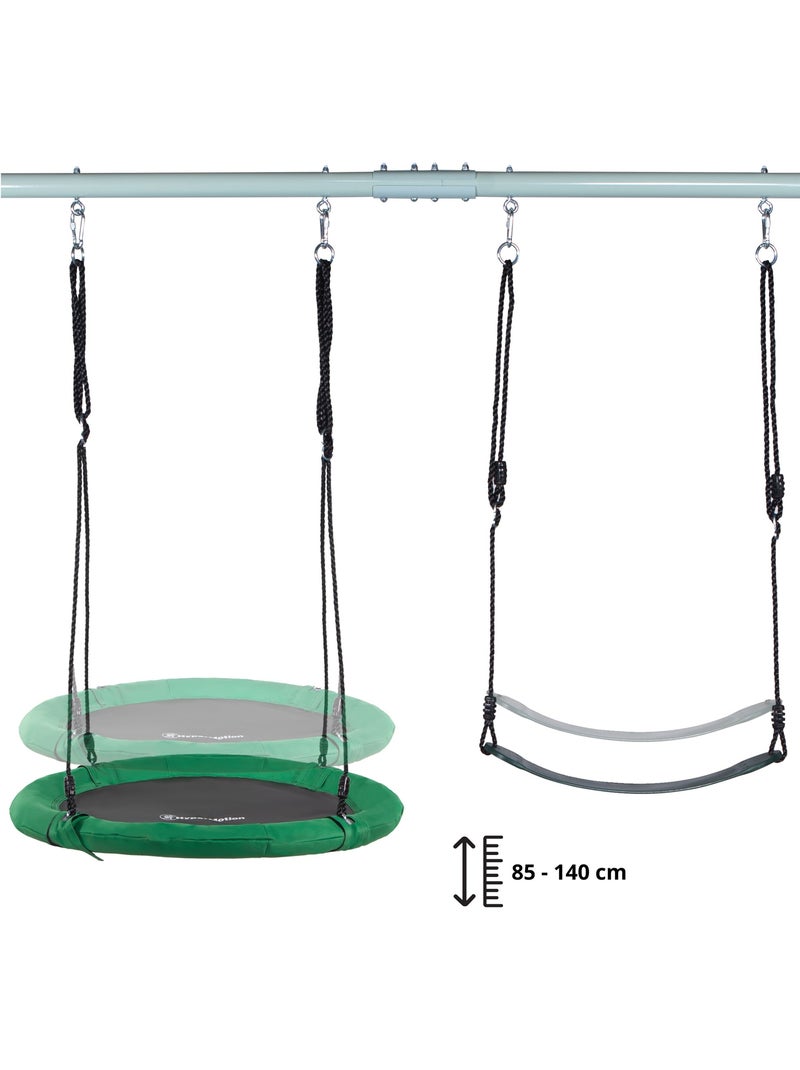 Altalena a nido con supporto e corda max 200kg Mamabrum Verde - Kiabi