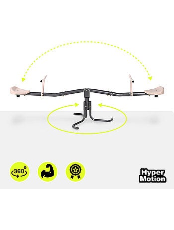 Altalena da Giardino 2 in 1 HyperMotion - Trave di Equilibrio e Rotazione 360° - 70 kg