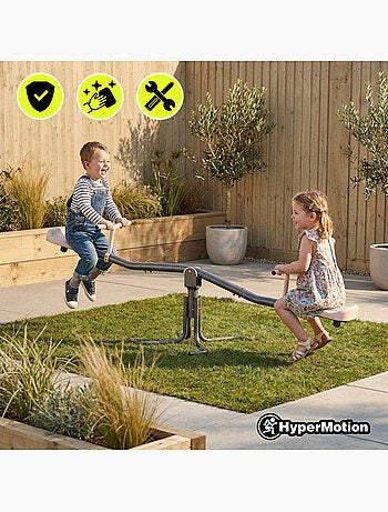 Altalena da Giardino 2 in 1 HyperMotion - Trave di Equilibrio e Rotazione 360° - 70 kg