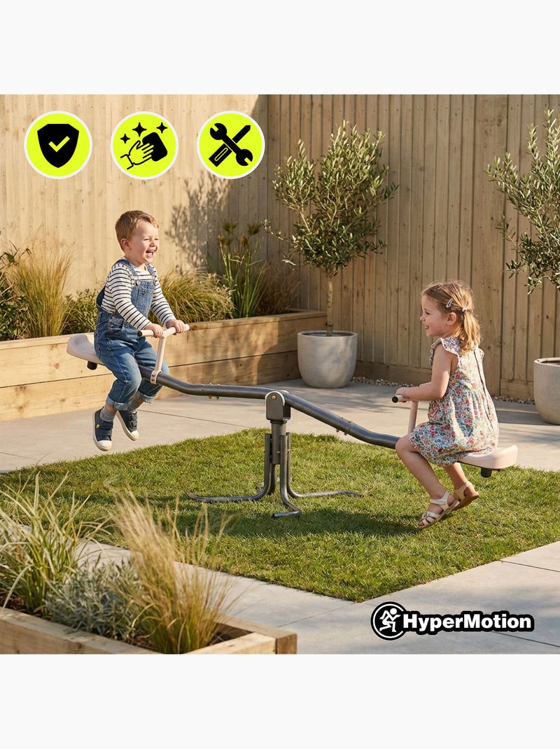 Altalena da Giardino 2 in 1 HyperMotion - Trave di Equilibrio e Rotazione 360° - 70 kg Grigio - Kiabi