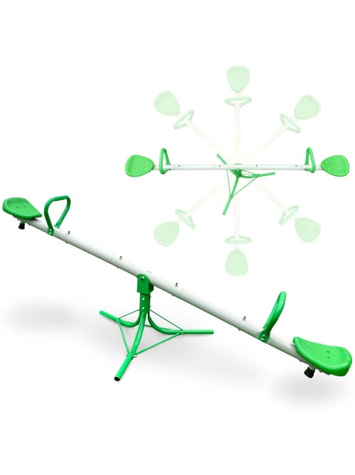 Altalena da giardino bambini 2 in 1 rotazione 360° per 2 bambini – HyperMotion - Kiabi