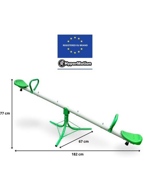 Altalena da giardino bambini 2 in 1 rotazione 360° per 2 bambini – HyperMotion - Kiabi
