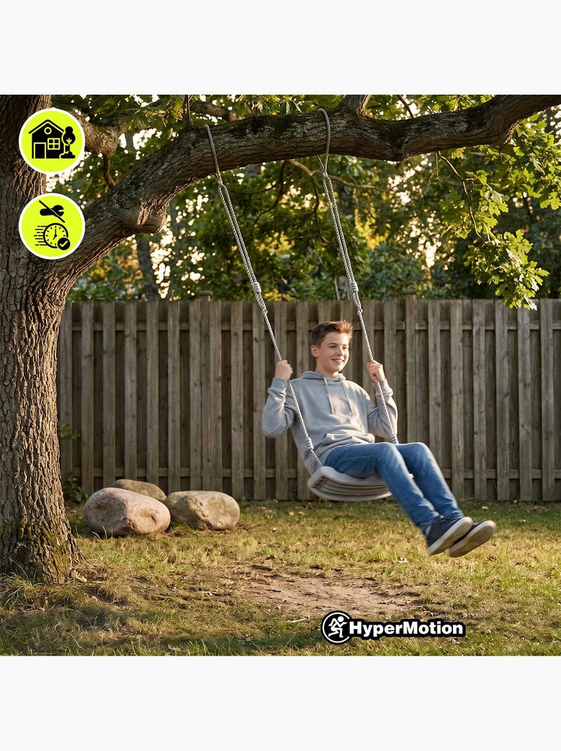 Altalena da giardino classica hypermotion per bambini – robusta, sicura e regolabile dai 3 anni Grigio - Kiabi