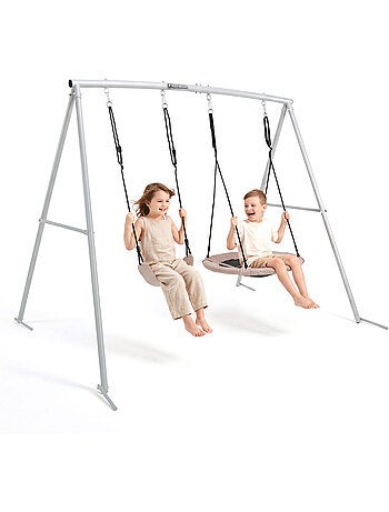 Altalena doppia HyperMotion 2 in 1 con nido e sedile per bambini