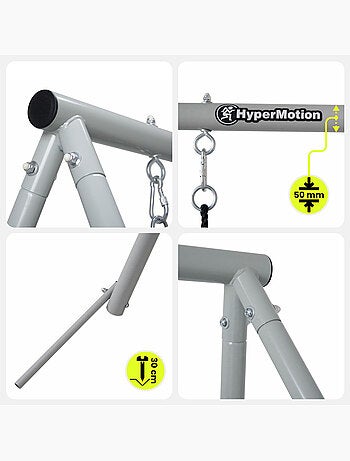 Altalena doppia HyperMotion 2 in 1 con nido e sedile per bambini