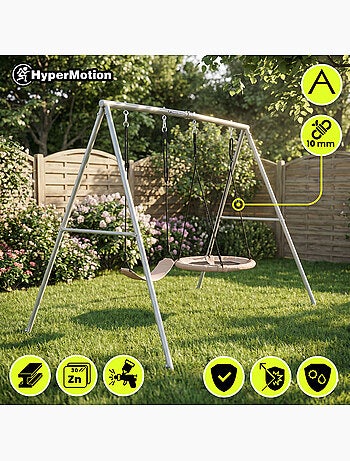 Altalena doppia HyperMotion 2 in 1 con nido e sedile per bambini