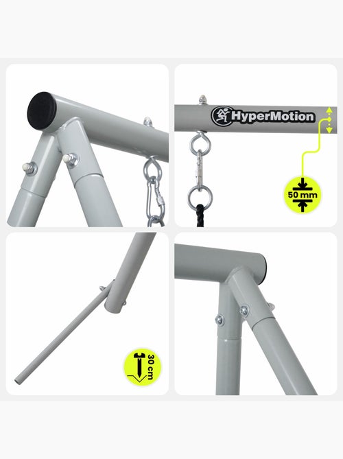 Altalena doppia HyperMotion 2 in 1 con nido e sedile per bambini - Kiabi Altalena doppia HyperMotion 2 in 1 con nido e sedile per bambini - Kiabi