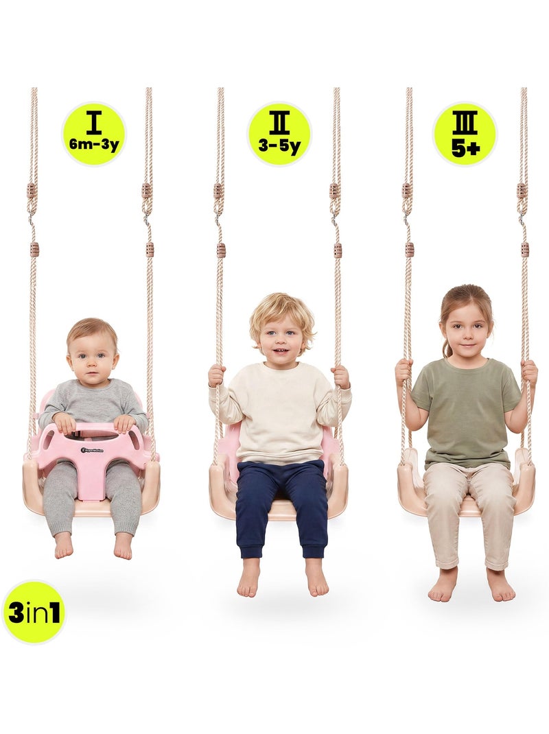 Altalena evolutiva 3-in-1 hypermotion per bambini – sicurezza, comfort e divertimento dai 6 mesi Rosa - Kiabi