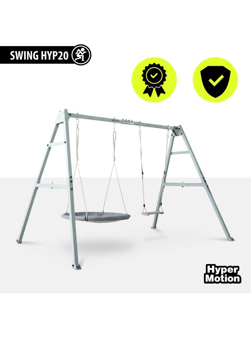 Altalena HyperMotion 4 in 1 con amaca, altalena e nido per bambini Grigio - Kiabi